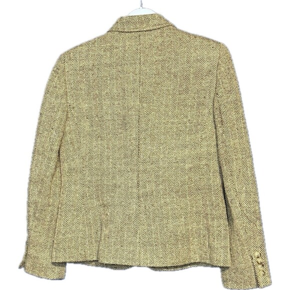 Lauren Ralph Lauren Women's Ivory Cream Silk Linen Blend Blazer size 4 - Picture 2 of 3